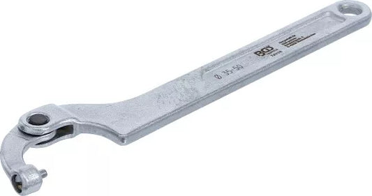 Adjustable Hook Wrench with Pin 35 - 50 mm