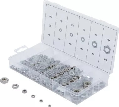Hexagon Nut Assortment Stainless Steel 300 pcs.