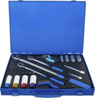 Torque Wrench Set 6.3 mm (1/4"), 10 mm (3/8"), 12.5 mm (1/2") 31 pcs.