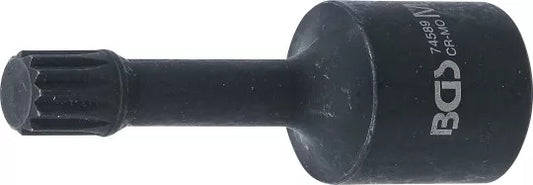 Special Impact Bit Socket Length 72 mm 12.5 mm (1/2") Drive Spline (for XZN) M12 for VAG