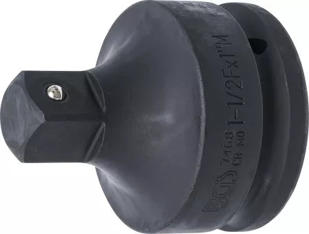 Impact Socket Adaptor internal square 38 mm (1-1/2") - external square 25 mm (1")