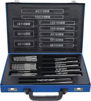 Hammer Drill Set SDS shaft carbide tipped 4 - 12 mm 56 pcs.
