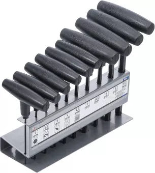 T-Handle Screwdriver Set internal Hexagon 2 - 10 mm 10 pcs.