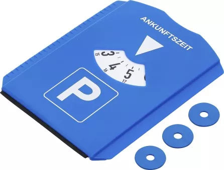 Parking Disk with Ice Scraper / Rubber Lip