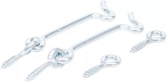 Lock Gate Hook and Eye Set 4.0 x 80 mm 2 pcs.