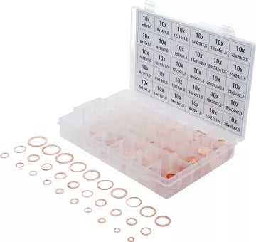 Seal Ring Assortment Copper 300 pcs.