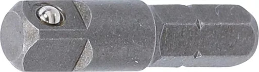 Bit Ratchet Adaptor ext. Hexagon 6.3 mm (1/4") - ext. square 6.3 mm (1/4") 30 mm