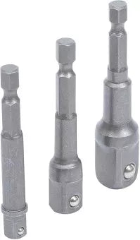 Electric Drill Adaptor Set 6.3 mm (1/4") Drive 6.3 mm (1/4") / 10 mm (3/8") / 12.5 mm (1/2") 3 pcs.