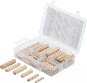 Wooden Dowel Assortment Ø 5-10 mm 53 pcs.
