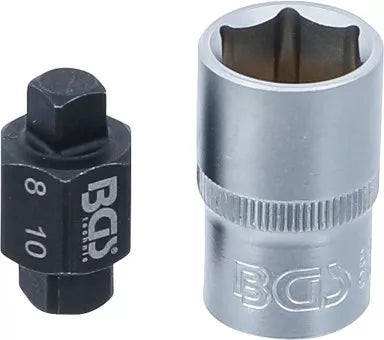 Oil Drain Plug Socket 4-pt. 8 mm / 10 mm