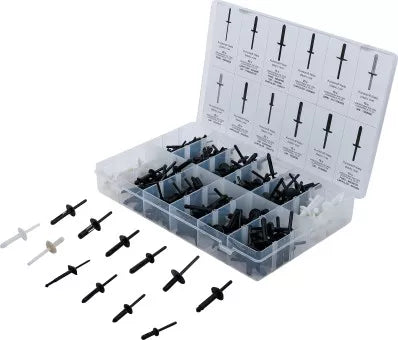 Plastic Rivet Assortment for GM, BMW, Chrysler, VW, Ford 235 pcs.