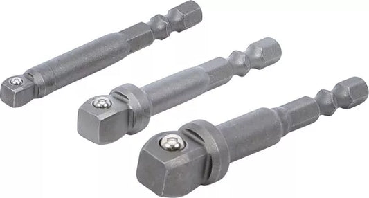 Electric Drill Wobble Adaptor Set 6.3 mm (1/4") Drive 3 pcs.