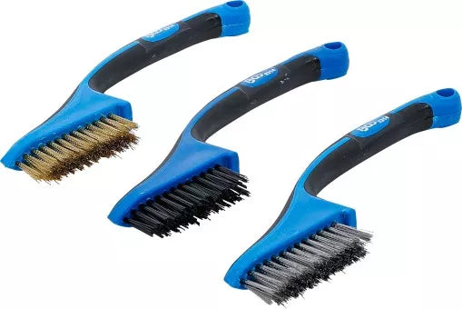 Mini Brush Set Nylon, Brass, Stainless Steel 165 mm 3 pcs.