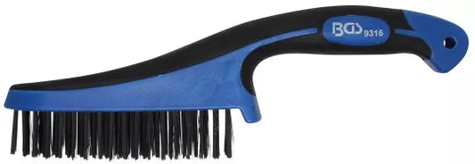 Steel Wire Brush with Plastic Handle 282 mm