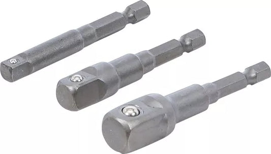 Electric Drill Adaptor Set 6.3 mm (1/4") Drive 6.3 mm (1/4") / 10 mm (3/8") / 12.5 mm (1/2") 3 pcs.