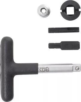 Universal Drain Plug Key Set for Plastic Oil Drain Screws external hexagon 6.3 mm (1/4") drive, 10 mm (3/8") 5 pcs.